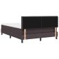 Preview: Boxspringbett mit Matratze Dunkelbraun 140x190 cm Stoff