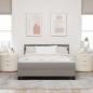 Preview: Boxspringbett mit Kopfteil Taupe 140 x 200 cm Stoff