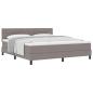 Preview: Boxspringbett mit Matratze Taupe 180x200 cm Stoff