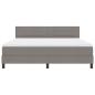 Preview: Boxspringbett mit Matratze Taupe 180x200 cm Stoff