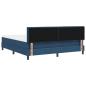 Preview: Boxspringbett mit Matratze Blau 180x200 cm Stoff