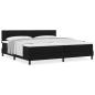 Preview: Boxspringbett mit Matratze Schwarz 200x200 cm Stoff