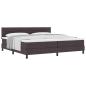 Preview: Boxspringbett mit Matratze Dunkelbraun 200x200 cm Stoff