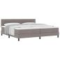 Preview: Boxspringbett mit Matratze Taupe 200x200 cm Stoff