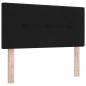 Preview: Boxspringbett mit Matratze Schwarz 90x190 cm Stoff