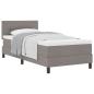 Preview: Boxspringbett mit Matratze Taupe 90x190 cm Stoff