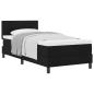 Preview: Boxspringbett mit Matratze Schwarz 90x200 cm Stoff