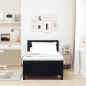 Preview: Boxspringbett mit Matratze Schwarz 90x200 cm Stoff