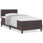 Preview: Boxspringbett mit Matratze Dunkelbraun 90x200 cm Stoff