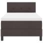Preview: Boxspringbett mit Matratze Dunkelbraun 90x200 cm Stoff