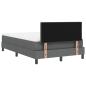 Preview: Boxspringbett mit Matratze Dunkelgrau 120x190 cm Stoff