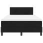 Preview: Boxspringbett mit Matratze Schwarz 120x190 cm Stoff