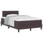 Preview: Boxspringbett mit Matratze Dunkelbraun 120x190 cm Stoff