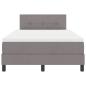Preview: Boxspringbett mit Matratze Taupe 120x200 cm Stoff