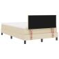 Preview: Boxspringbett mit Matratze Creme 120x200 cm Stoff