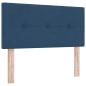 Preview: Boxspringbett mit Matratze Blau 120x200 cm Stoff