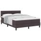 Preview: Boxspringbett mit Matratze Dunkelbraun 140x190 cm Stoff
