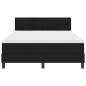 Preview: Boxspringbett mit Matratze Schwarz 160x200 cm Stoff
