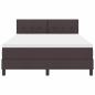 Preview: Boxspringbett mit Matratze Dunkelbraun 160x200 cm Stoff