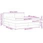 Preview: Boxspringbett mit Matratze Dunkelgrau 180x200 cm Stoff