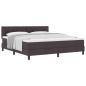 Preview: Boxspringbett mit Matratze Dunkelgrau 180x200 cm Stoff