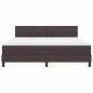 Preview: Boxspringbett mit Matratze Dunkelgrau 180x200 cm Stoff