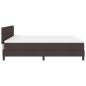 Preview: Boxspringbett mit Matratze Dunkelgrau 180x200 cm Stoff