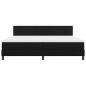 Preview: Boxspringbett mit Matratze Schwarz 200x200 cm Stoff