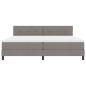 Preview: Boxspringbett mit Matratze Taupe 200x200 cm Stoff