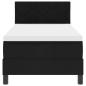 Preview: Boxspringbett mit Matratze Schwarz 80x200 cm Stoff