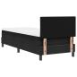 Preview: Boxspringbett mit Matratze Schwarz 80x200 cm Stoff