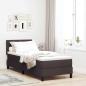 Preview: Boxspringbett mit Matratze Dunkelbraun 80x200 cm Stoff