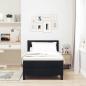 Preview: Boxspringbett mit Matratze Schwarz 90x190 cm Stoff
