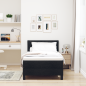 Preview: Boxspringbett mit Matratze Schwarz 90x200 cm Stoff