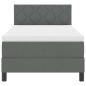 Preview: Boxspringbett mit Matratze Dunkelgrau 100x200 cm Stoff