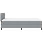 Preview: Boxspringbett mit Matratze Hellgrau 120x190 cm Stoff