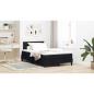 Preview: Boxspringbett mit Matratze Schwarz 120x190 cm Stoff