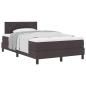 Preview: Boxspringbett mit Matratze Dunkelbraun 120x190 cm Stoff