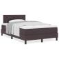 Preview: Boxspringbett mit Matratze Dunkelbraun 120x190 cm Stoff