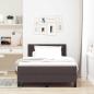 Preview: Boxspringbett mit Matratze Dunkelbraun 120x190 cm Stoff