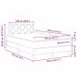 Preview: Boxspringbett mit Matratze Taupe 120x190 cm Stoff