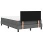 Preview: Boxspringbett mit Matratze Dunkelgrau 120x200 cm Stoff