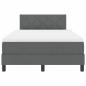 Preview: Boxspringbett mit Matratze Dunkelgrau 120x200 cm Stoff