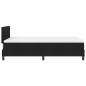 Preview: Boxspringbett mit Matratze Schwarz 120x200 cm Stoff