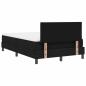 Preview: Boxspringbett mit Matratze Schwarz 120x200 cm Stoff
