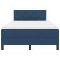Preview: Boxspringbett mit Matratze Blau 120x200 cm Stoff