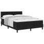 Preview: Boxspringbett mit Matratze Schwarz 140x190 cm Stoff
