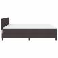 Preview: Boxspringbett mit Matratze Dunkelbraun 180x200 cm Stoff