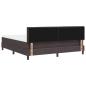 Preview: Boxspringbett mit Matratze Dunkelbraun 180x200 cm Stoff