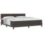 Preview: Boxspringbett mit Matratze Dunkelbraun 200x200 cm Stoff